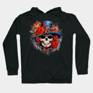 Female Day of the Dead Dia de Los Muertos Sugar Skull Hoodie